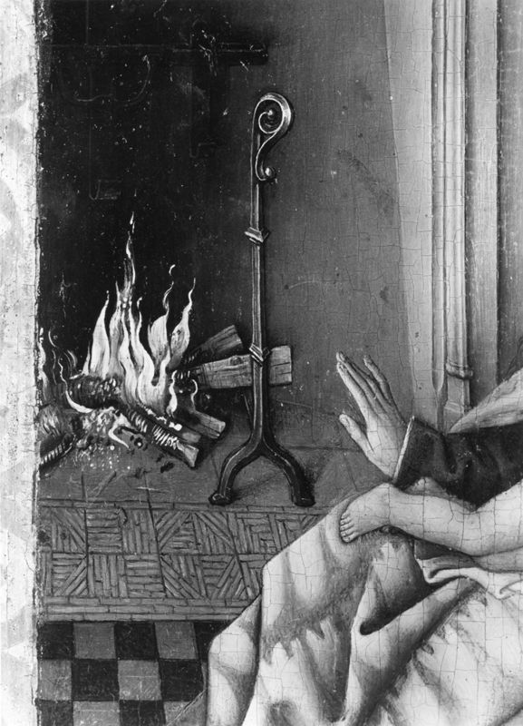 Trône de Grâce et Vierge à l'Enfant à la cheminée