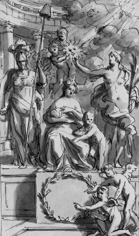 Allegorische compositie: de naastenliefde