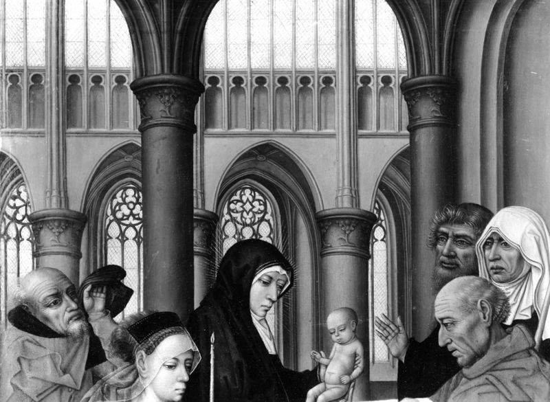 Annonciation et Présentation au temple (fragments du Triptyque de l'Adoration des mages)