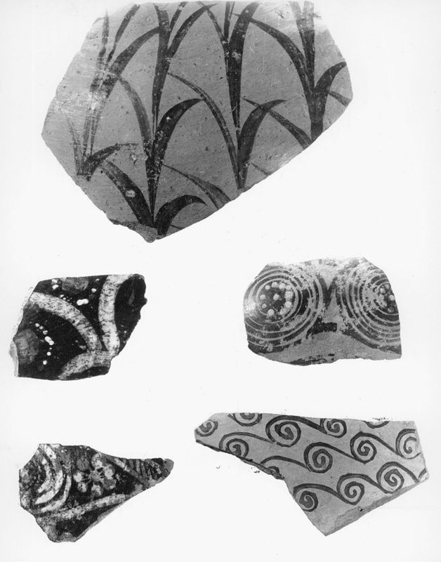 Fragment de cruche minoenne aux roseaux
