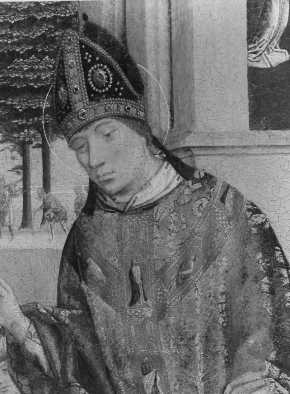Prediking van Rumoldus op weg naar Rome
Legende H. Rumoldus (paneel 2)