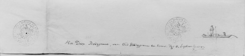 Panoramisch zicht op Bodegraven (Nederland)