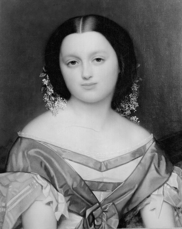 Portret van Henriette Van de Bergh, 19 jaar oud