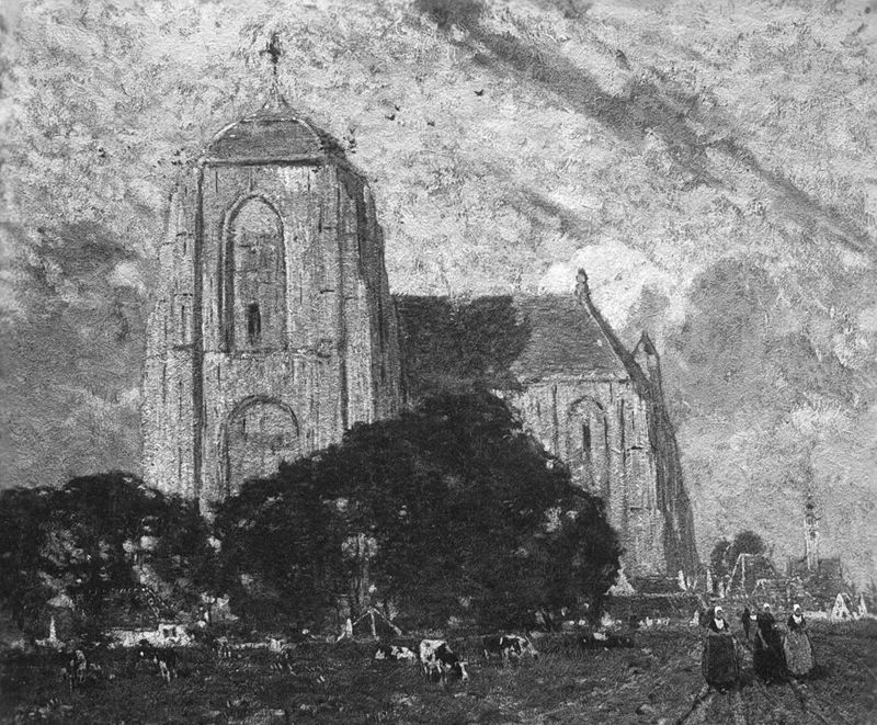 Dimanche en Zélande. Eglise de Veere