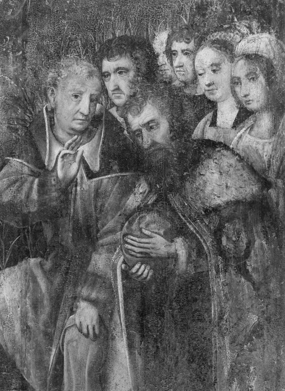 Ontdekking van het lichaam van de H. Rumoldus
Legende H. Rumoldus (paneel 14)