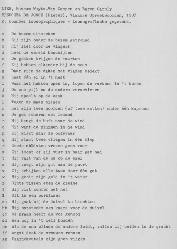 Vlaamse spreekwoorden