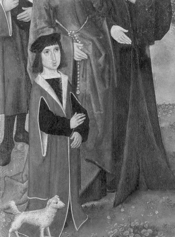 Haan van Gerlindis wordt ongedeerd teruggebracht
Legende H. Rumoldus (paneel 17)