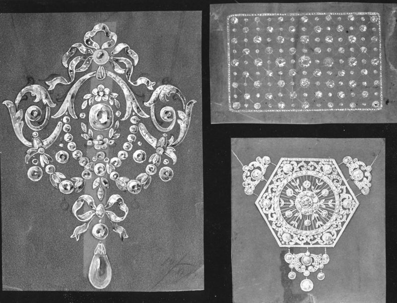 Trois projets pour bijoux : éléments de décorations et de pierreries