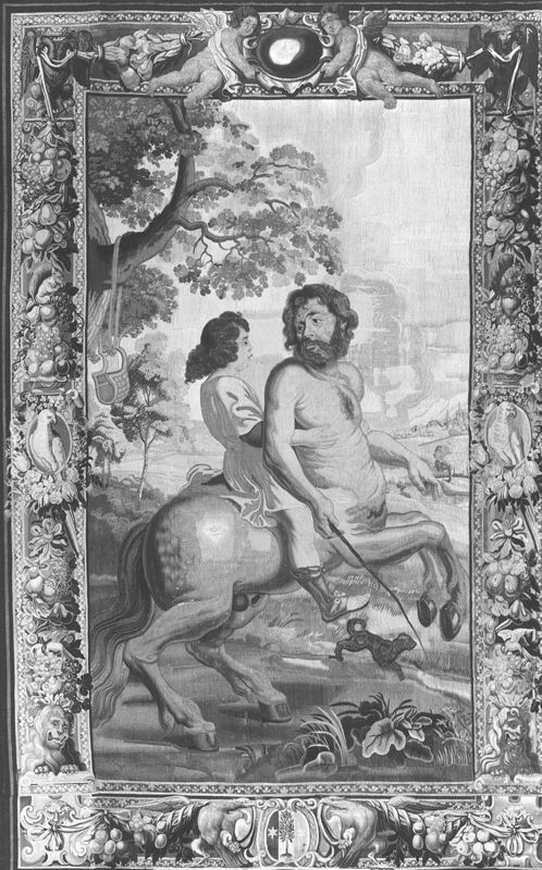 De opvoeding van Achilleus door de kentaur Chiron