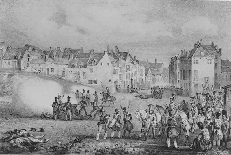 Les révolutionnaires s'emparent de la Porte de Namur, le jeudi 23 septembre 1830