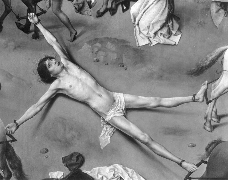 Triptiek met de Marteldood van de Heilige Hippolytus