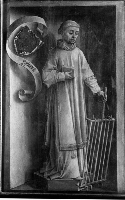 Portret van Jean de Froimont / Heilige Laurentius