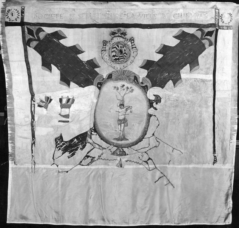 Drapeau de la société de Saint-Sébastien