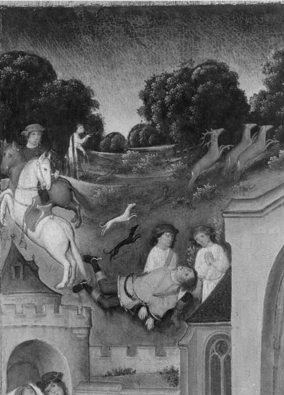 H. Rumoldus wekt Helinard terug tot leven
Legende H. Rumoldus (paneel 19)