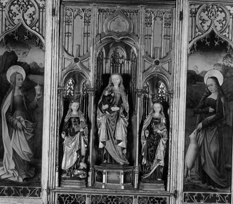 Klein Maria-retabel met heiligen