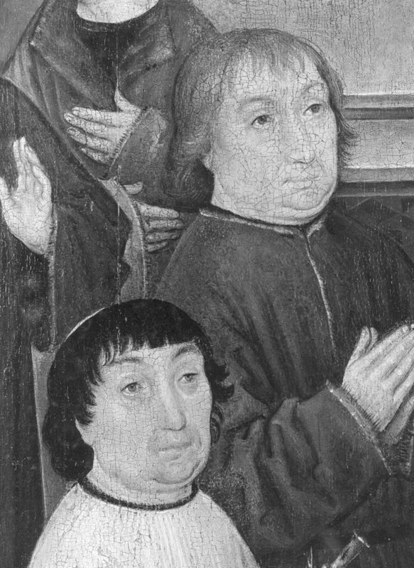 Langenus herwint zicht door toedoen van Rumoldus
Legende H. Rumoldus (paneel 18)