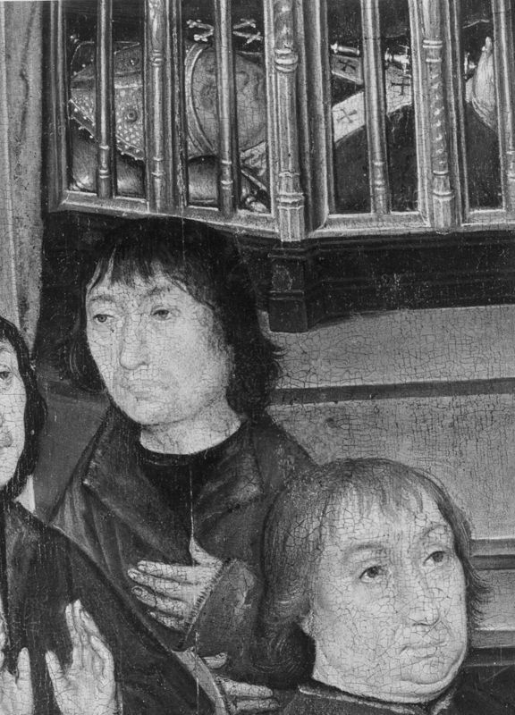 Langenus herwint zicht door toedoen van Rumoldus
Legende H. Rumoldus (paneel 18)