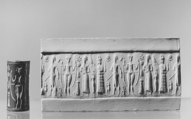 sceau cylindrique / Musées Royaux d'Art et d'Histoire