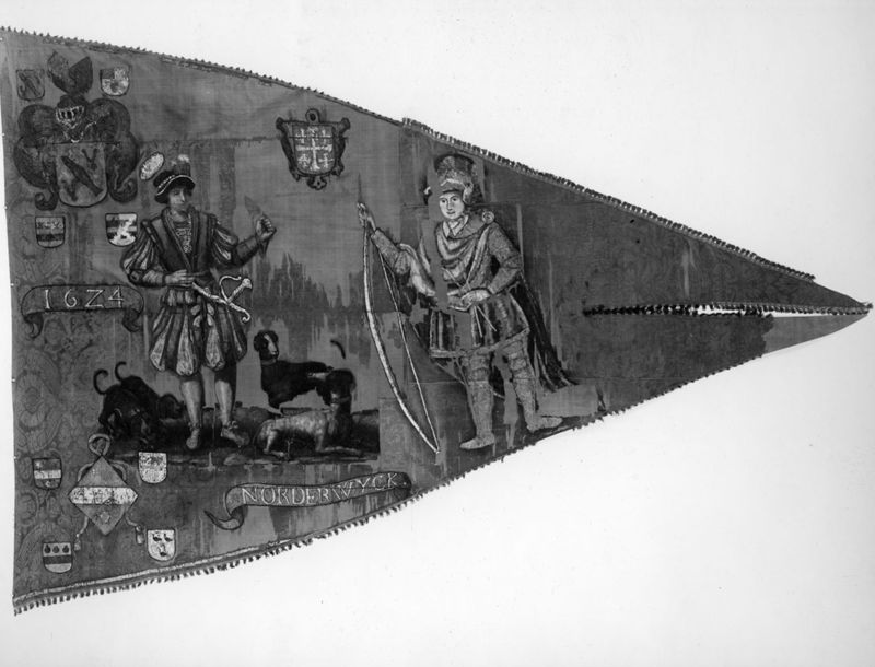 Vlag van de Boogschuttersgilde uit Noordewijk