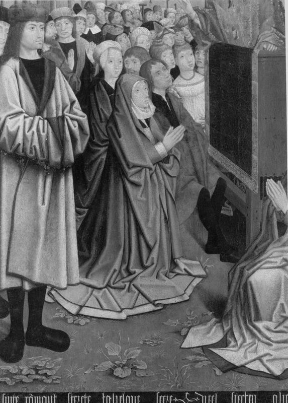 Prediking van Rumoldus op weg naar Rome
Legende H. Rumoldus (paneel 2)
