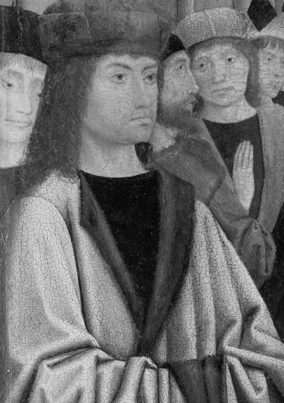 Prediking van Rumoldus op weg naar Rome
Legende H. Rumoldus (paneel 2)