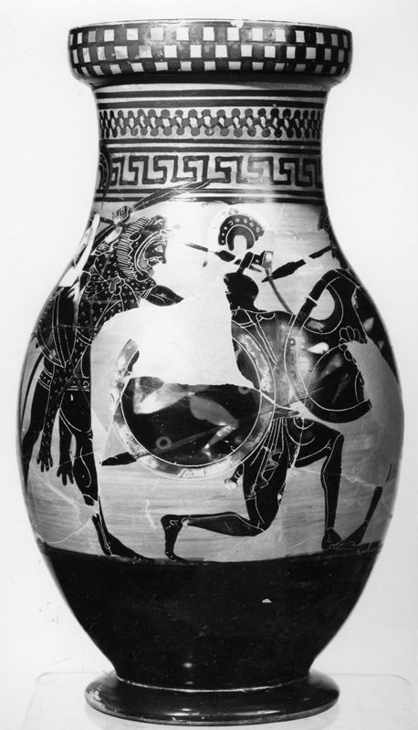 Olpé à figures noires