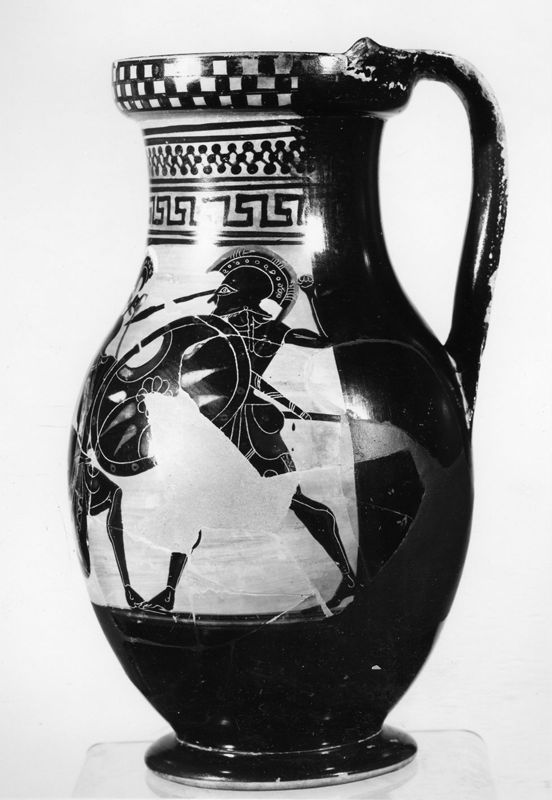Olpé à figures noires
