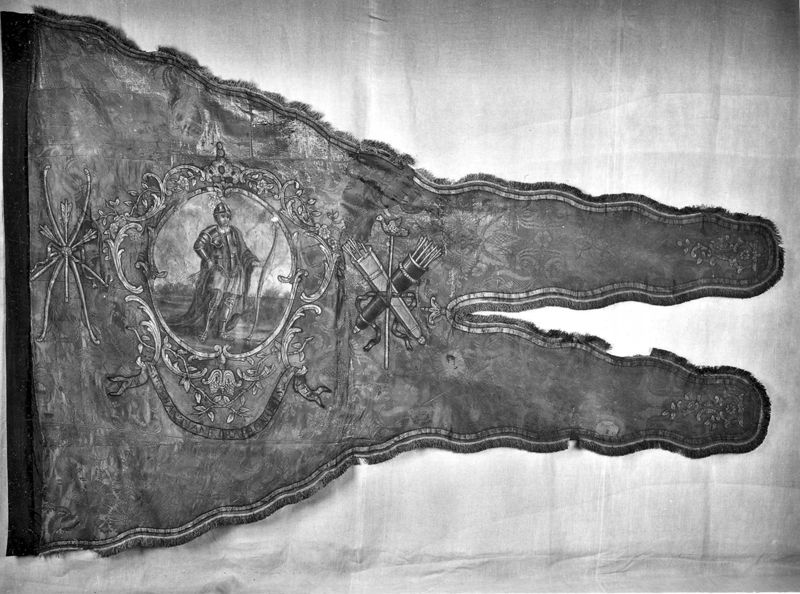 drapeau d'association / Sint-Sebastiaansgilde[Halen]