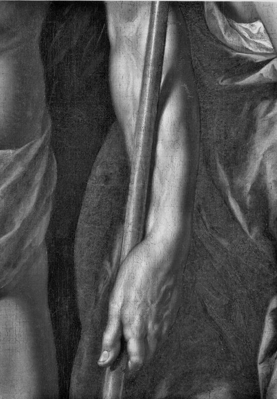 Verrezen Christus tussen twee engelen