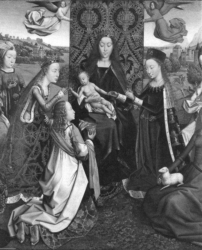 Vierge et Enfant parmi les Saintes