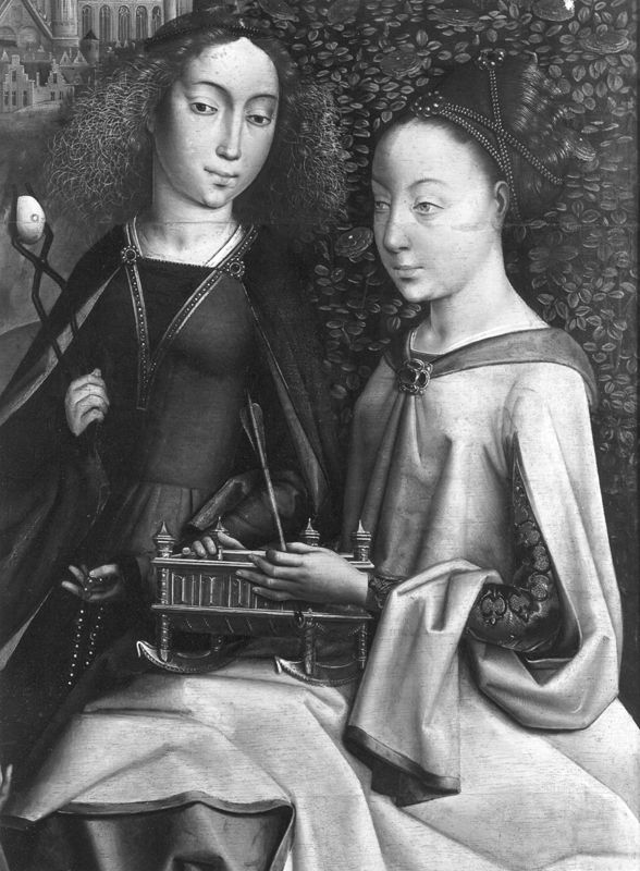 Vierge et Enfant parmi les Saintes