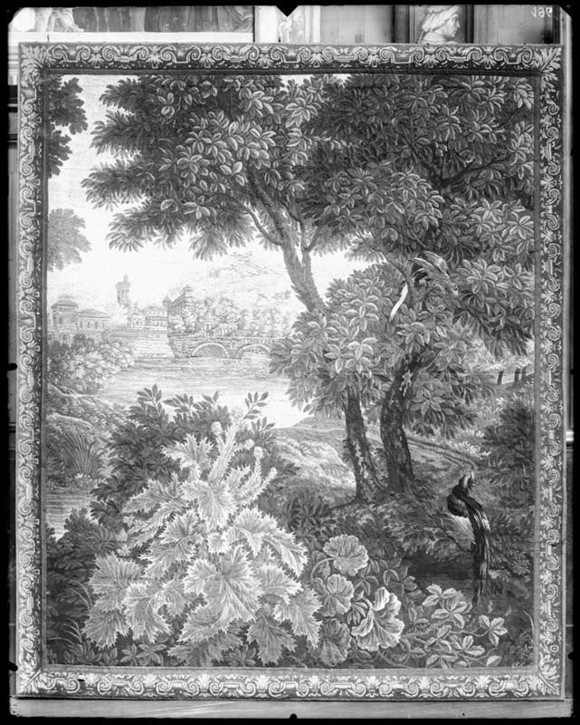 Paysage avec des faisans