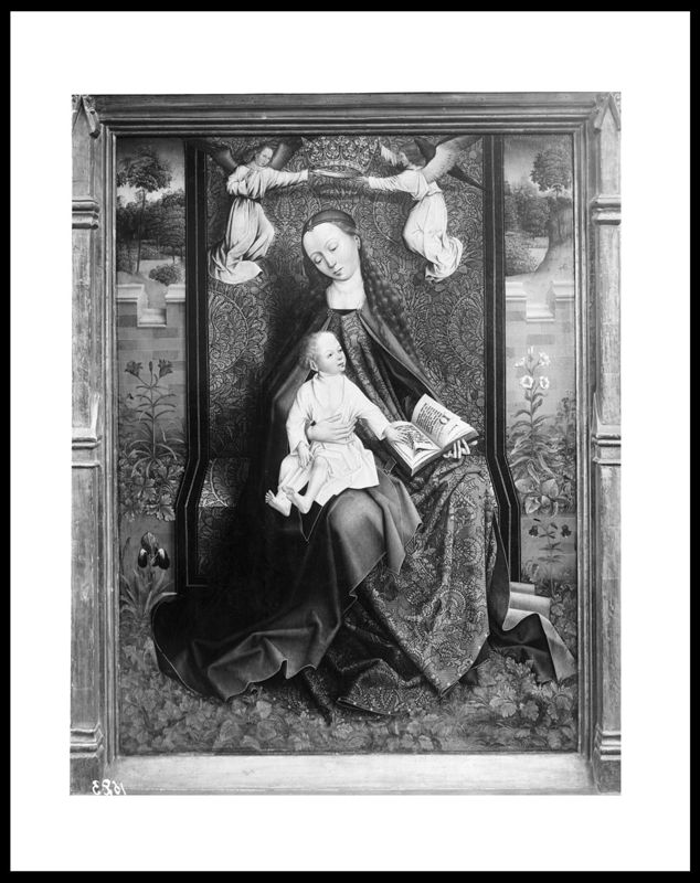 Madonna met Kind gekroond door twee engelen