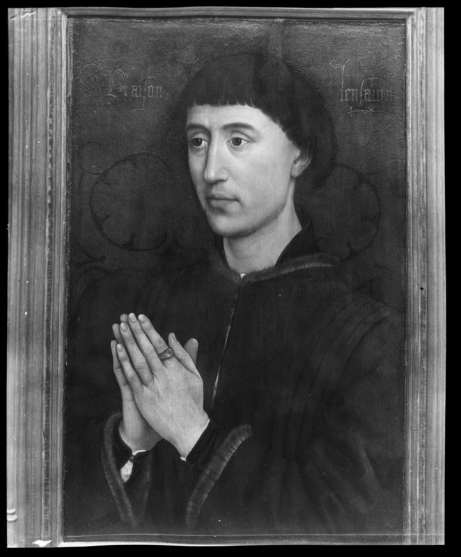 Portret van Jean de Froimont / Heilige Laurentius