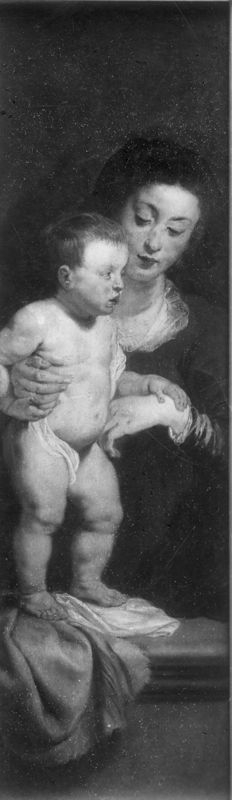 Epitaafdrieluik met 'Christus op het stro' voor het echtpaar Jan Michielsen en Maria Maes