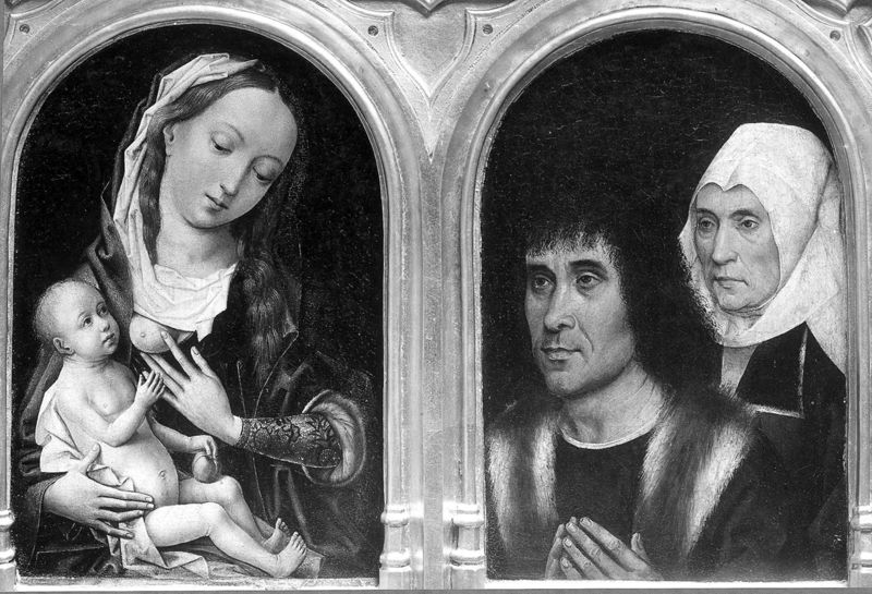 Maria met Kind en twee schenkers