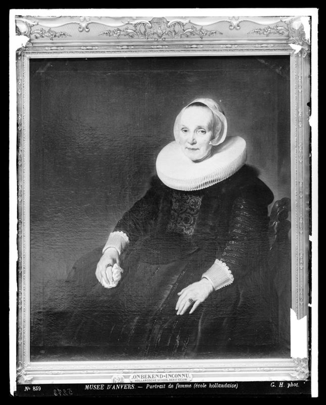 Portret van een oude vrouw