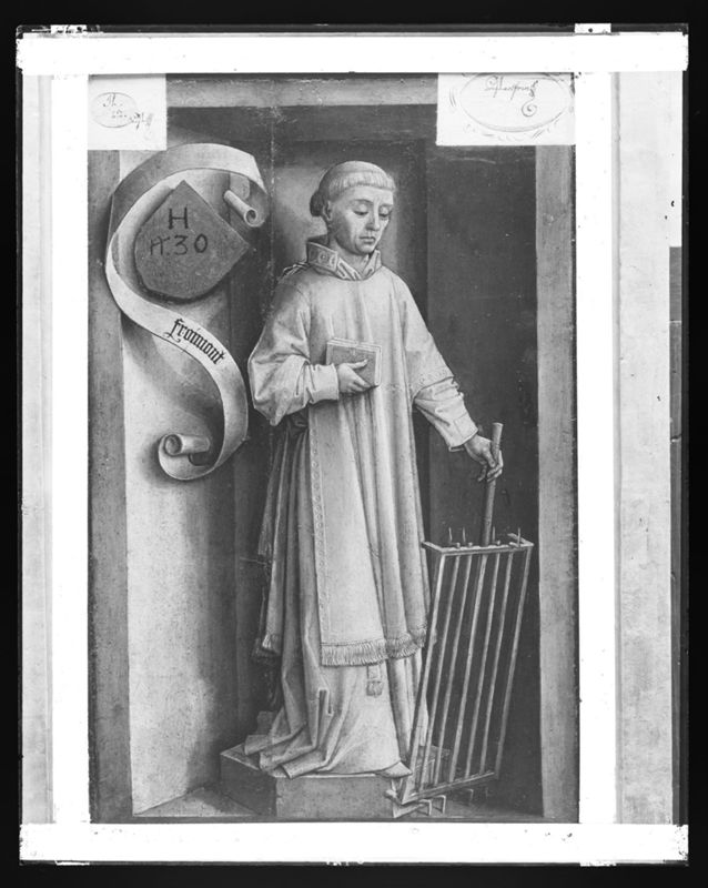 Portret van Jean de Froimont / Heilige Laurentius