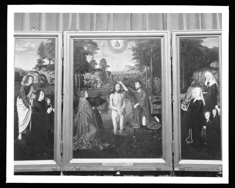 Retabel van Sint-Jan de Doper
Doop van Christus, Maria met Kind, schenkers en hun patroonheiligen