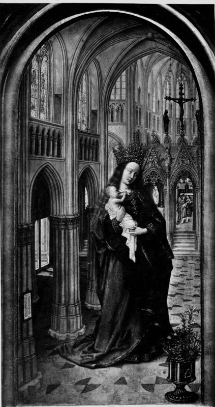 Diptiek van abt Christiaan de Hondt
O.-L.-Vrouw met Kind in een kerk en abt Christiaan de Hondt