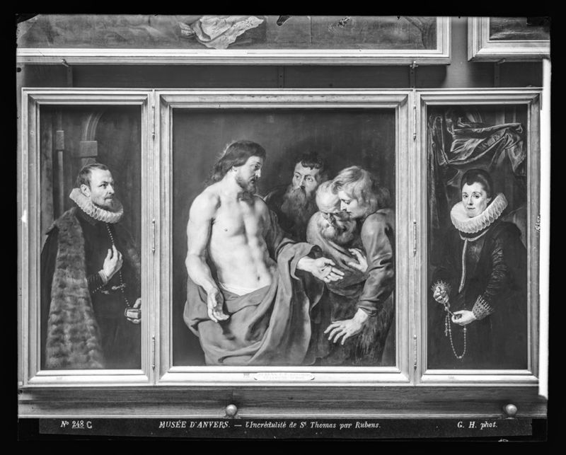 Triptiek met het Ongeloof van Thomas (Epitaaf van Nicolaas Rockox en Adriana Perez)