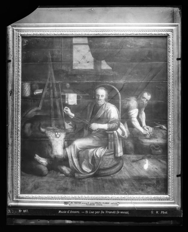 Sint-Lucas schildert de Madonna