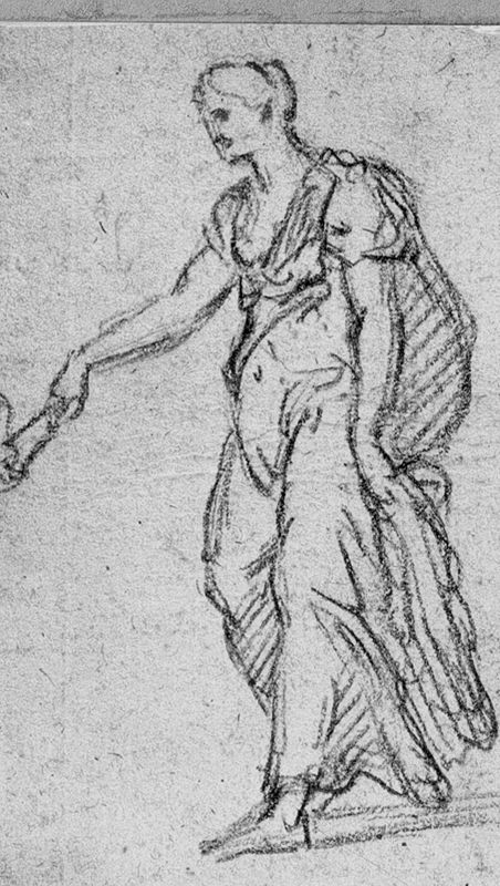 Vrouw in drapering