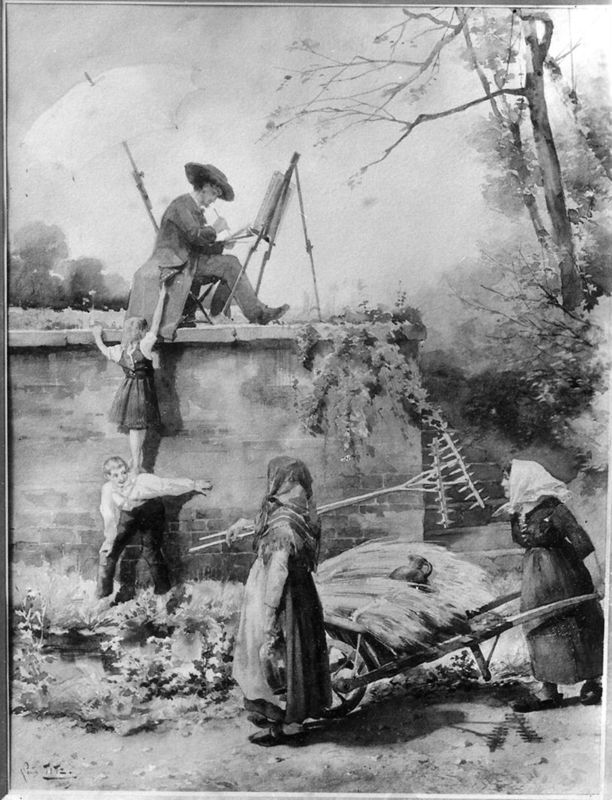 Le peintre - Espièglerie