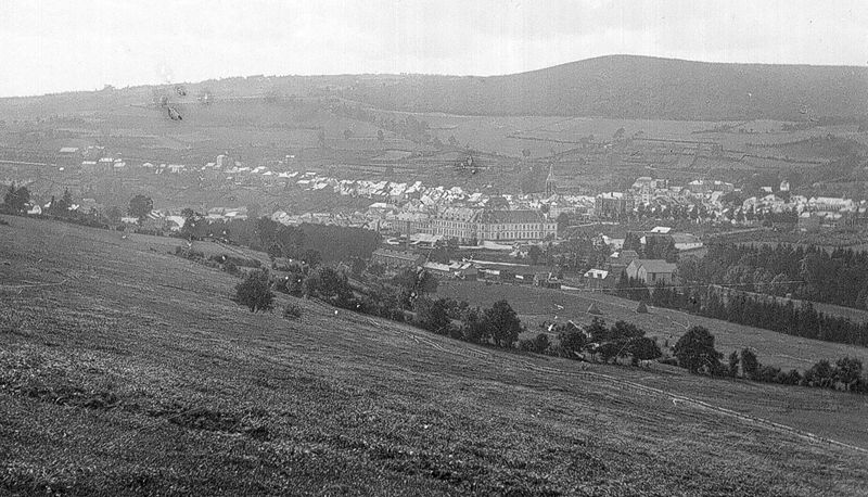 Vue panoramique de la ville de Stavelot, vers le Nord