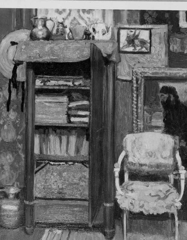 Intérieur au fauteuil blanc