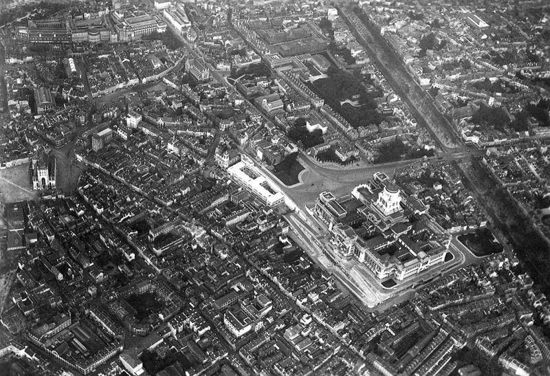 Vue aérienne de la ville de Bruxelles