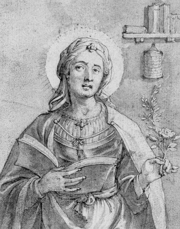 Sainte indéterminée (Hermine ?)