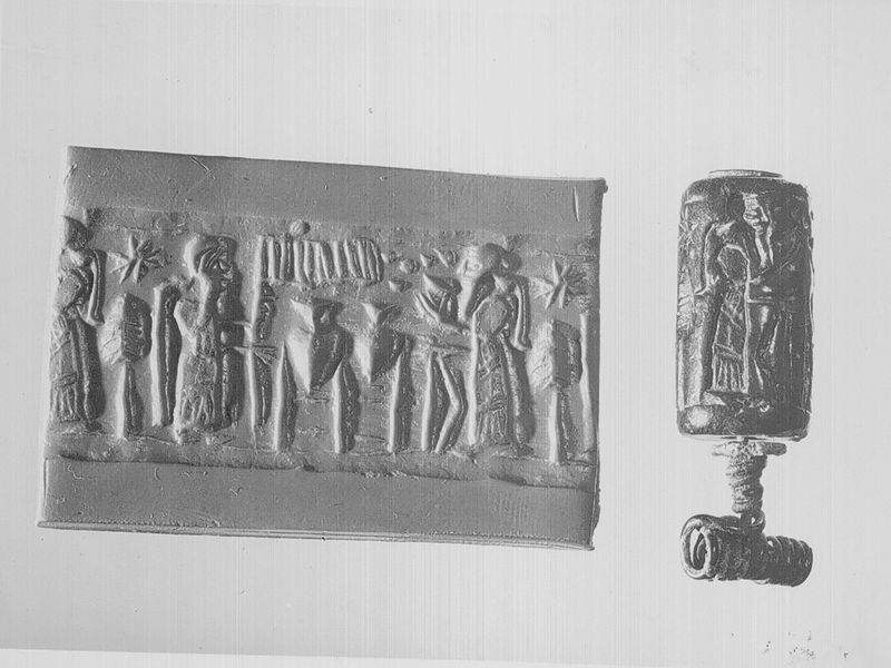sceau cylindrique / Musées Royaux d'Art et d'Histoire