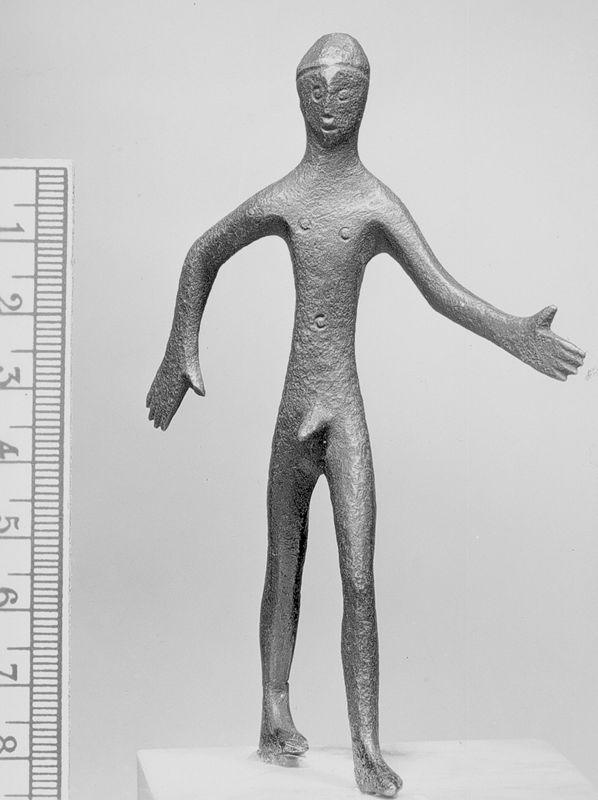 Figurine étrusque : Nu masculin